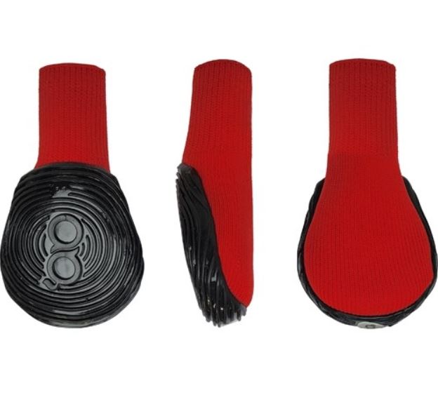 Goo-eez Bootz hundesko, 2 stk, Rød